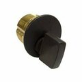 Ilco 1in Turn Knob Mortise Cylinder with Adams Rite Cam Oil Rubbed Bronze Finish 716110B